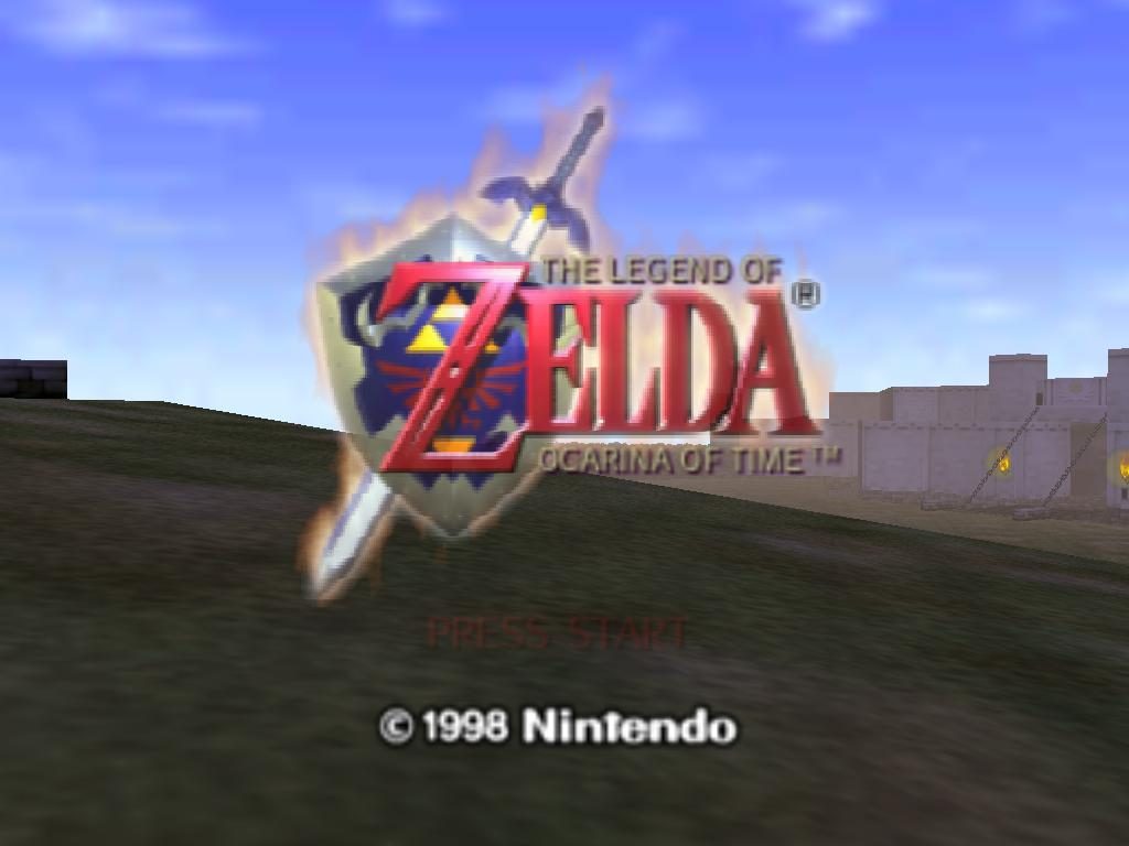 Legend of Zelda - Ocarina of Time Start Screen